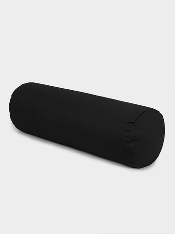 Yoga Studio Organic Buckwheat Meditation Bolster Cushion - Black